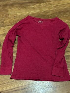 Magellan Outdoors Women's Long Sleeve Thermal Tee - Deep Red